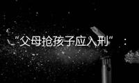 “父母抢孩子应入刑”：一份反家暴报告的呼吁