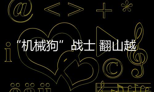 机械狗灵巧的战士“腿脚”