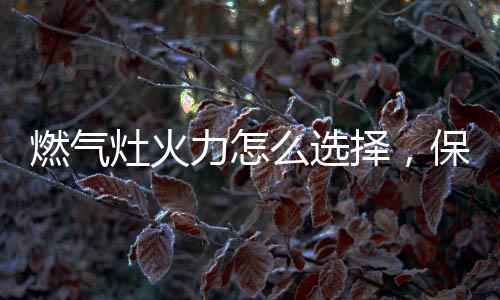 灶火择保热效率两大关键指标