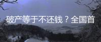 破产等于不还钱？全国首宗个人破产案背后的“破产之惑”
