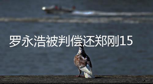 罗永需要郑刚发视频诚恳道歉