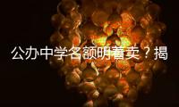 公办中学名额明着卖？揭秘招生季“学托”的离谱套路