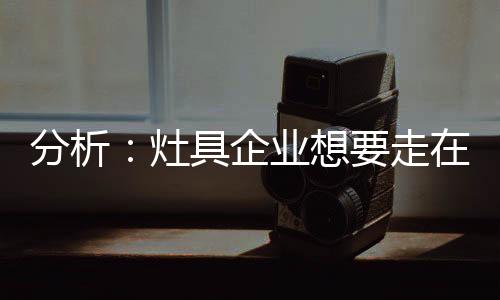 近两年来灶具越来越火