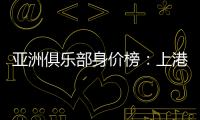 亚洲俱乐部身价榜	：上港恒大前2 前10无日韩