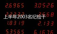 上半年2003名纪检干部被处分
，厅局级95人丨时政周报