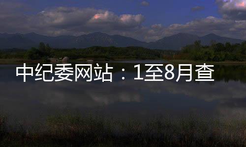 中纪站至众身作风今年1至8月