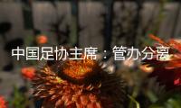 中国足协主席：管办分离
，中足联已经获批准成立