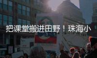 把课堂搬进田野！珠海小学生耕读园里割麦子