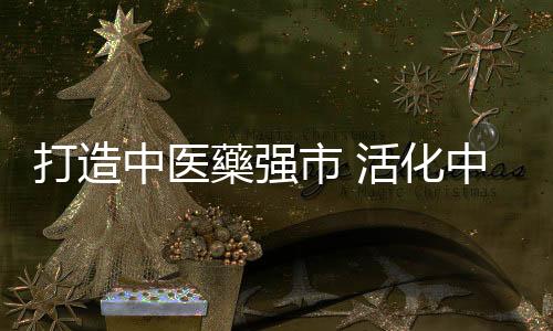 打造做大做强中医藥龙头企业