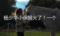 杨少华小保姆火了！一个举动全网泪目
，儿子做法却忽视侯耀华劝告