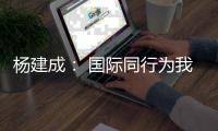 杨建成
： 国际同行为我们的方案点赞