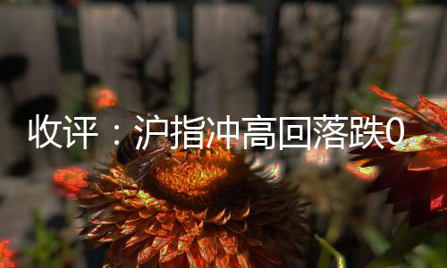 保险
、收评下跌方面