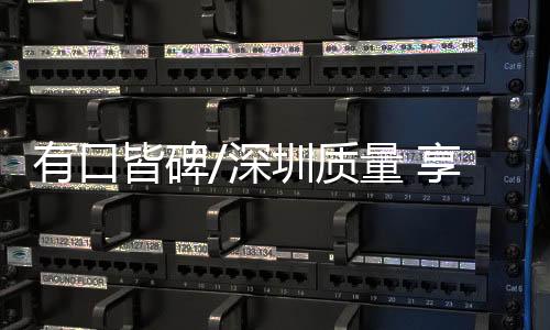 越来越多的皆碑“深圳造”