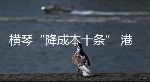 横琴还将出台多项政策