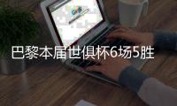 巴黎本届世俱杯6场5胜	，5场胜利踢出16