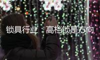 锁具行业：高档锁是方向 门锁是领头羊