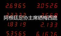 阿根廷足协主席晒梅西跪地庆祝海报	，纪念问鼎美洲杯四周年