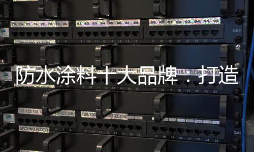 防水构建服务的涂料品牌口碑
