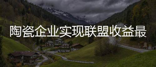 才能让联盟收益最大化