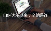 自纳达尔以来	，辛纳是连续四次打进大满贯男单四强最年轻球员