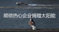 顺德热心企业捐赠太阳能路灯
，用爱心照亮永泰小学校园