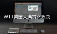 WTT美国大满贯女双决赛，王艺迪/蒯曼夺冠
