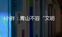 i小胖：青山不容“文明之垢”